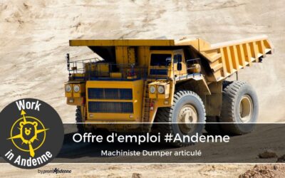 Machiniste expérimenté sur Dumper articulé