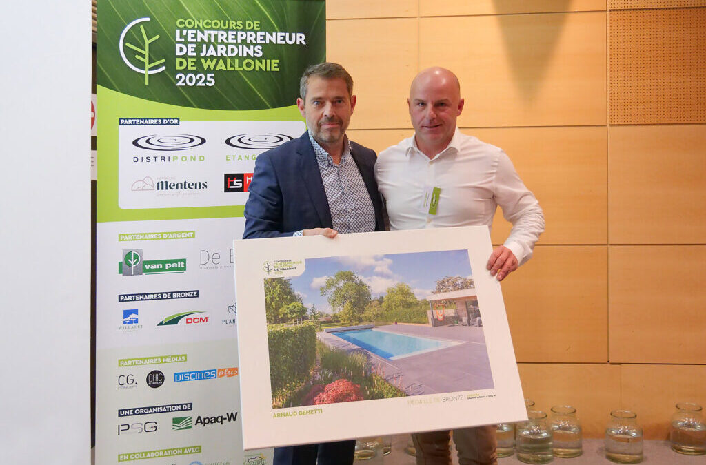 Arnaud Benetti, entrepreneur andennais, récompensé au Concours de l’Entrepreneur de Jardins de Wallonie 2025