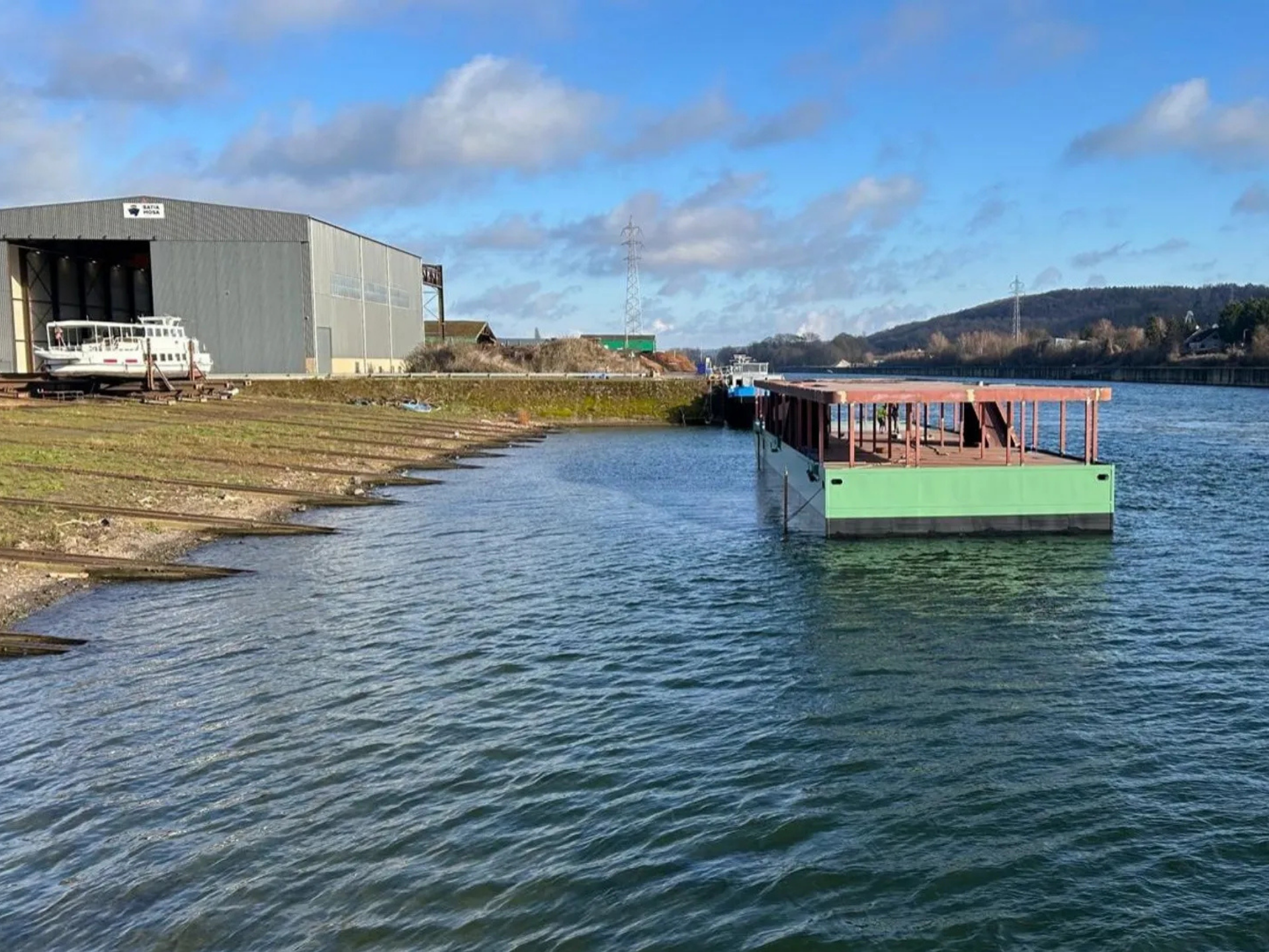 À Andenne, le chantier naval Batia Mosa construit l’avenir de la navigation fluviale