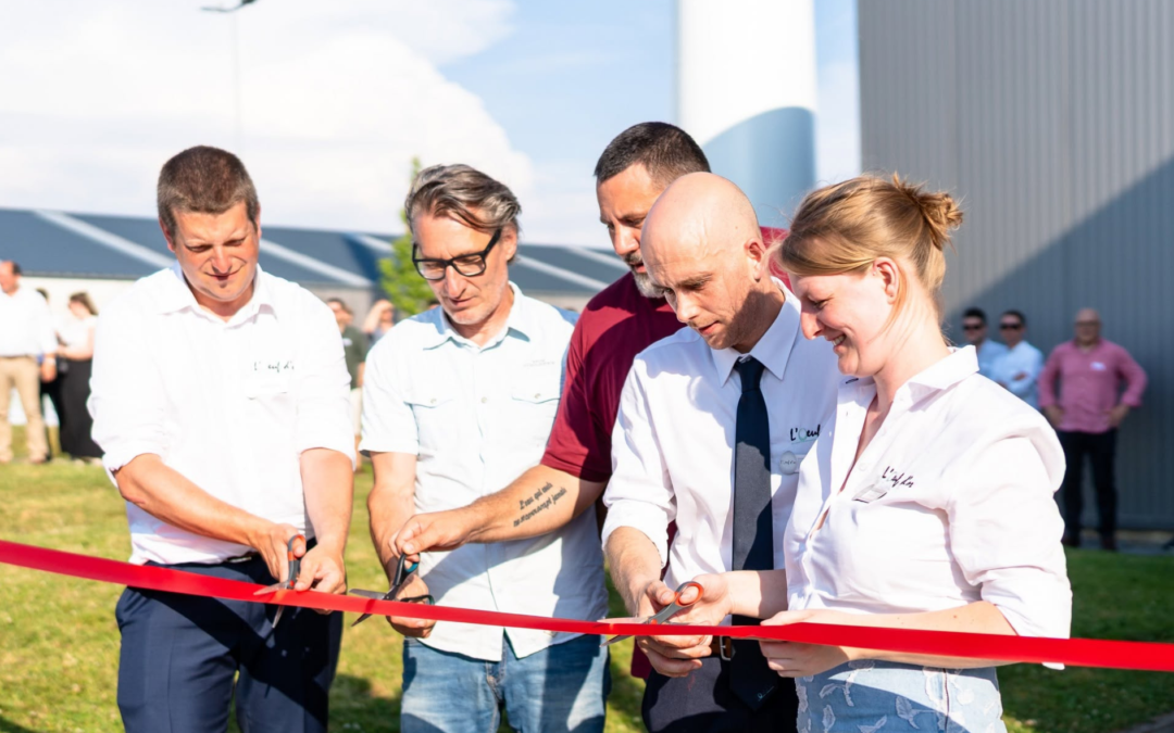 L&rsquo;Œuf d&rsquo;Or inaugure son éolienne à Andenne